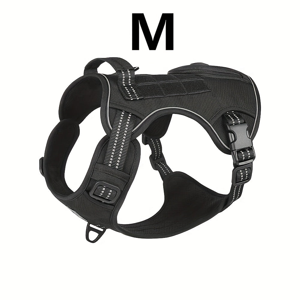 Vest-Style Tactical Dog Harness for Small to Medium Dogs in 6 Colors and Leash Compatible