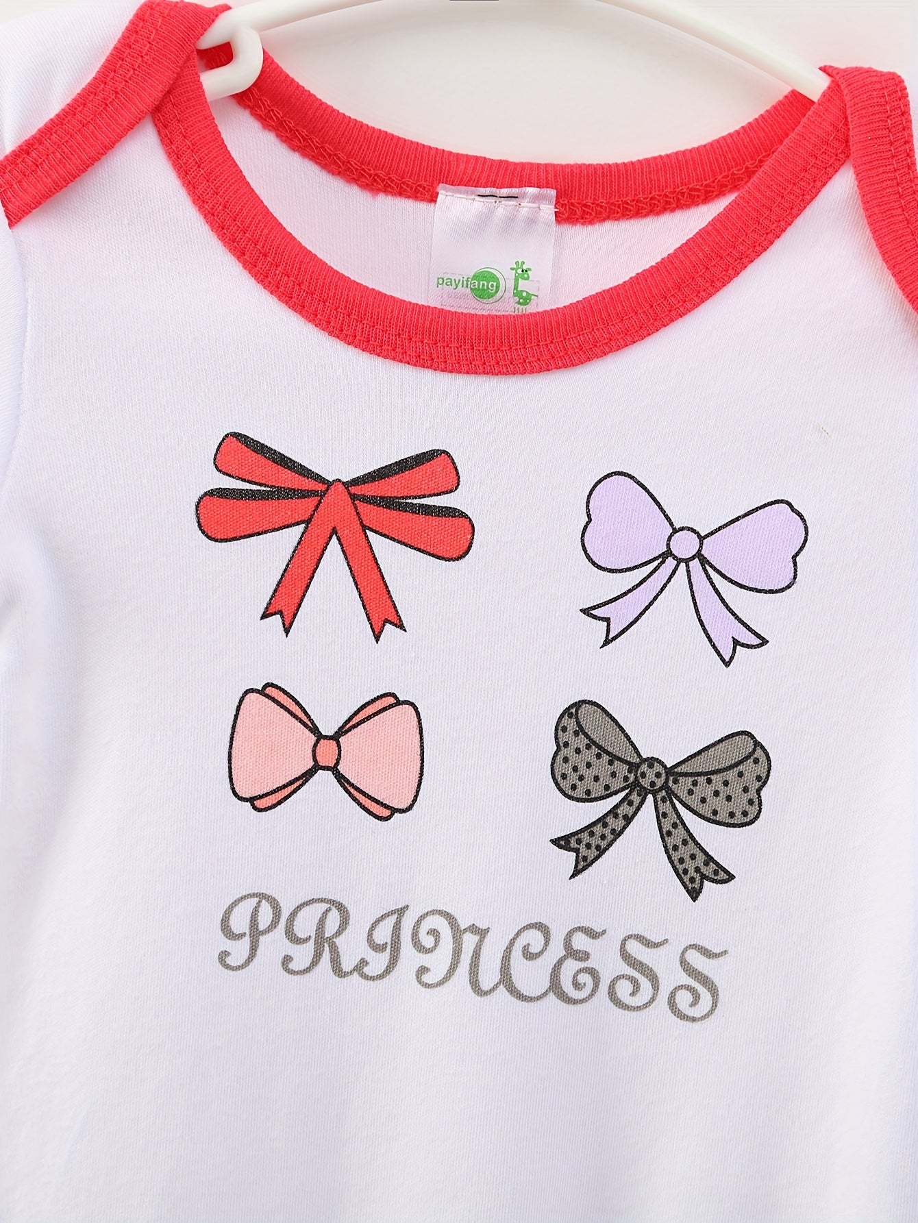 Soft Cotton Baby Girl Onesies 5 Pack Floral Heart Rompers