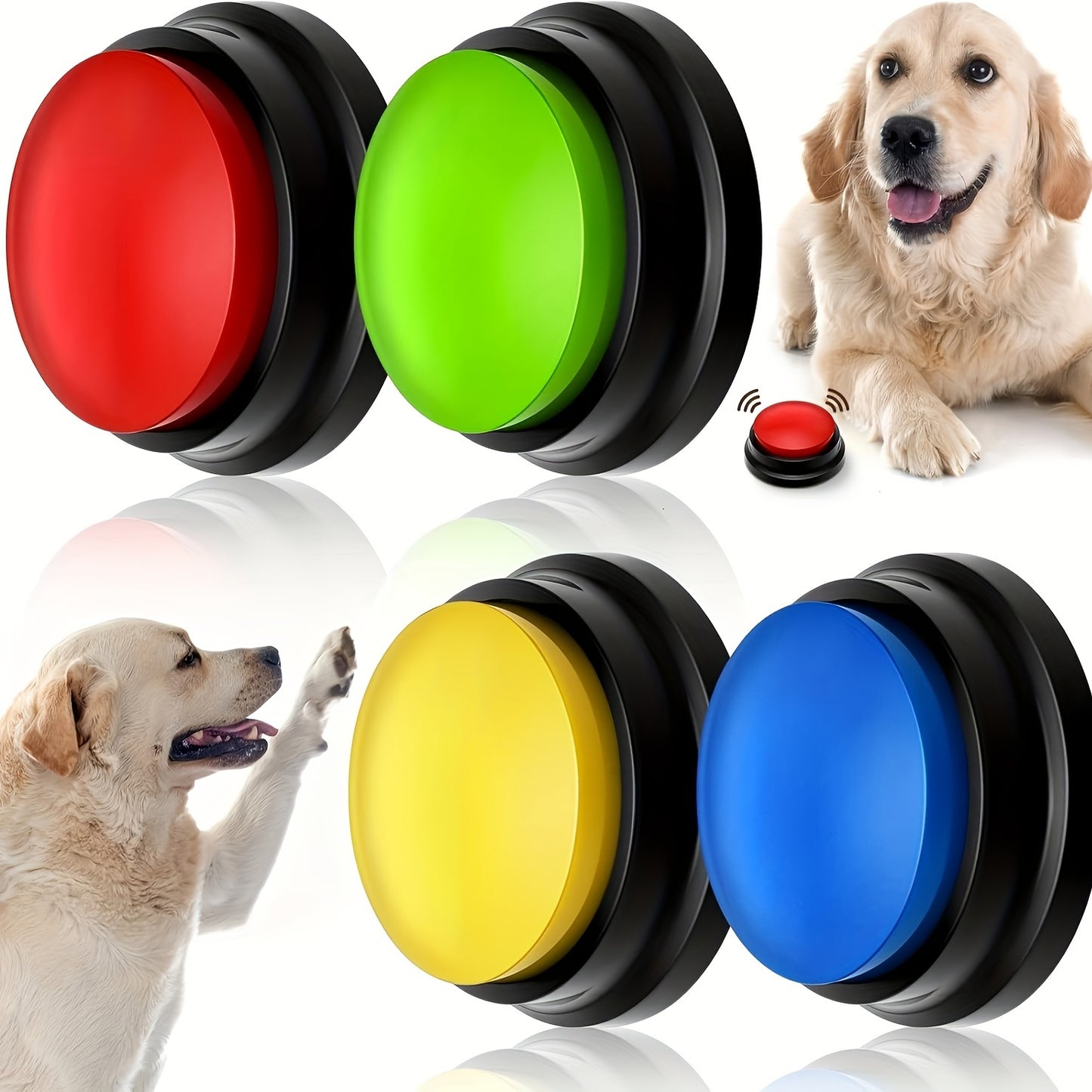 Dog Talking Button 6 Command Training Device for Easy Pet Communication and Training