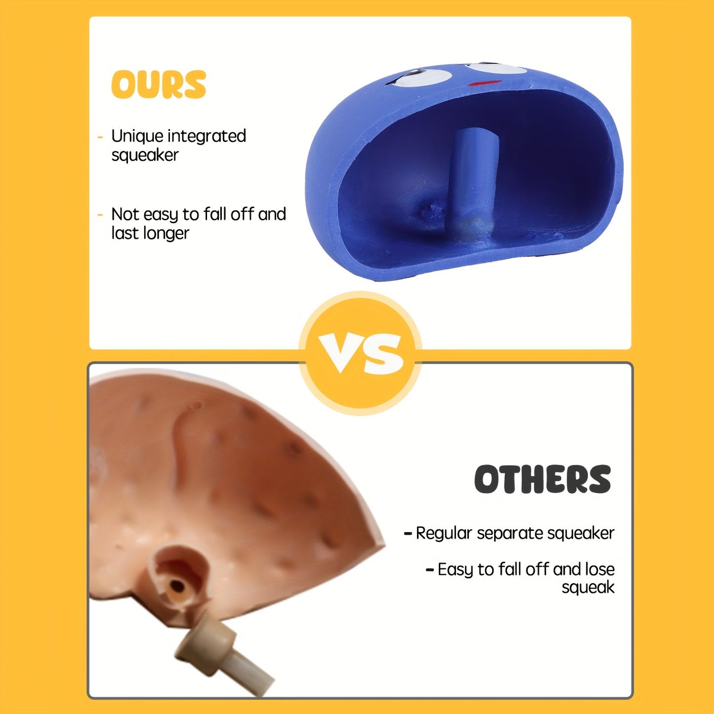 SCHITEC Interactive Squeaky Dog Toys 6 Pack Vibrant Latex Rubber Balls for Small Dogs