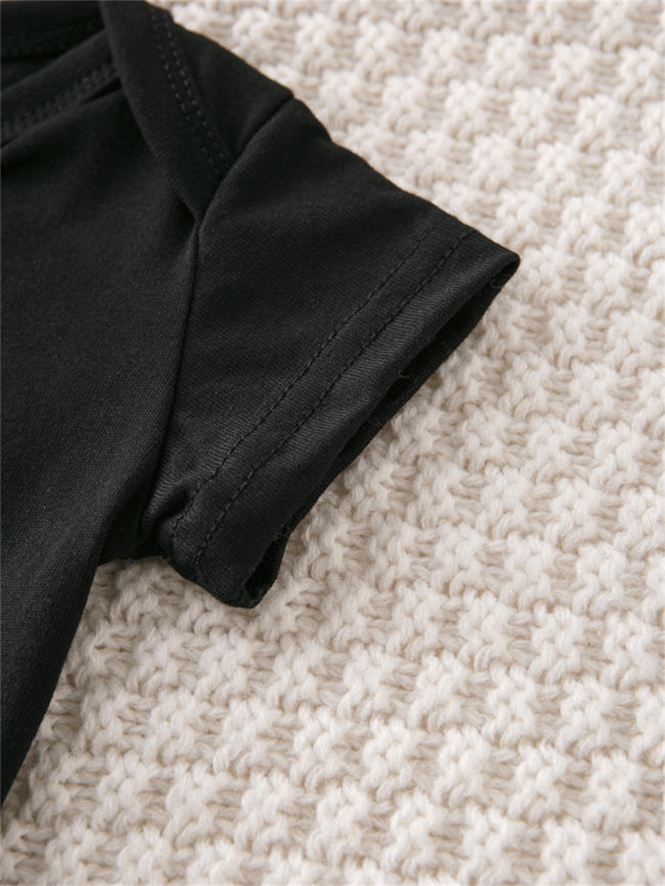 Ebenezer Fire Hunting Onesie Black Buck Deer Graphic Short Sleeve Baby Bodysuit