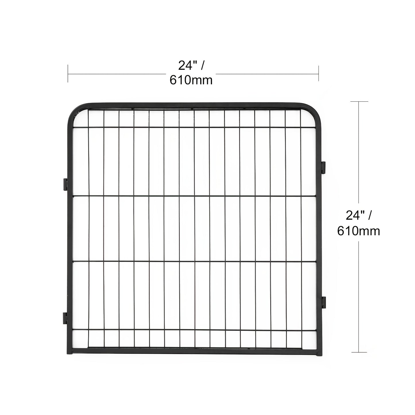 Thick Iron Wire Square Tube Sports Pet Fence with Top Cover and Ground Mat 8pcs Mesh Sheets
