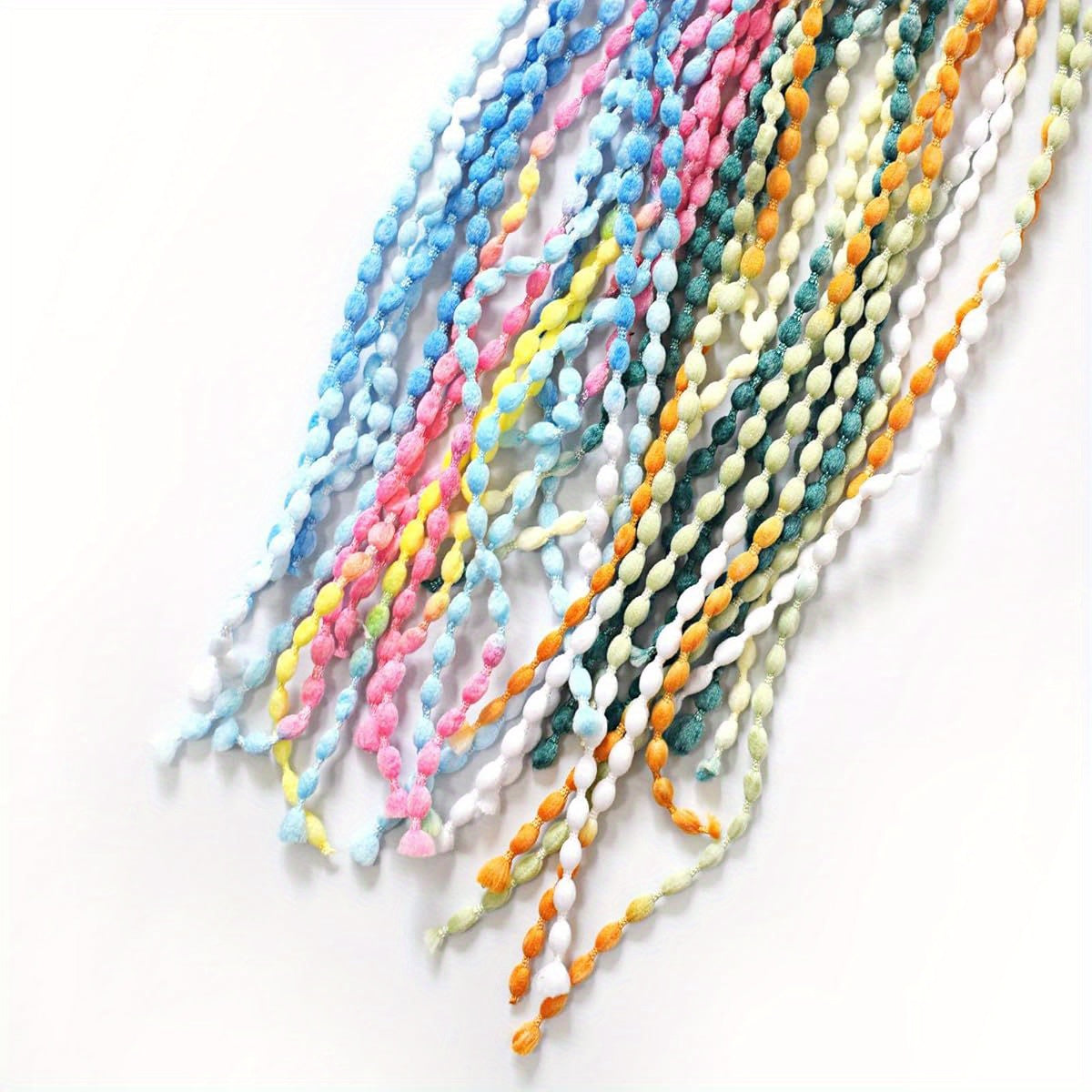 4 Pack Interactive Cat Wand Toys with Plush Teasers Bells and Ribbons for Indoor Play