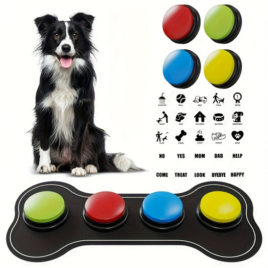 Dog Talking Button 6 Command Training Device for Easy Pet Communication and Training