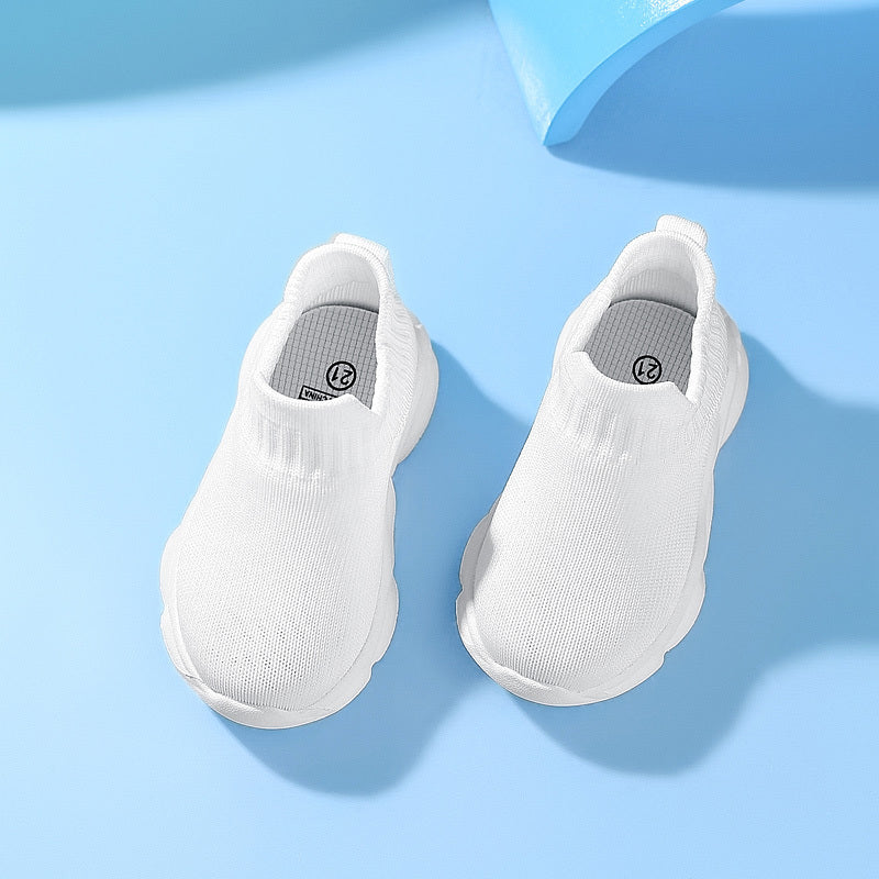 2025 Unisex Youngsters Slip-On Sneakers Lightweight Breathable Fabric All-Season Shoes