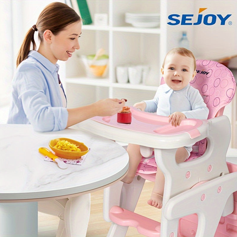 Children's Dining Chair 3-in-1 Multifunctional Baby Dining Chair Dining Chair Seat Convertible Play Seat Booster Toddler with Tray, As Halloween, Chrismas Gift