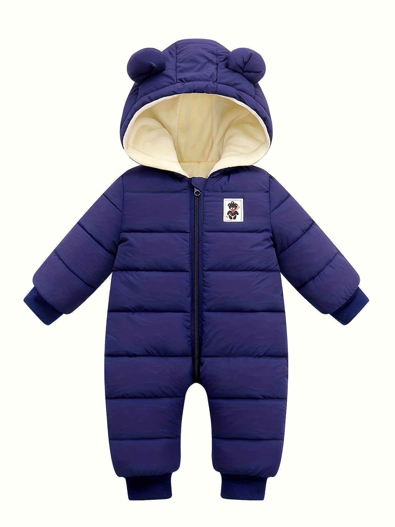 Hooded Snowsuit Baby Boys Girls Infant Winter Coat Zipper