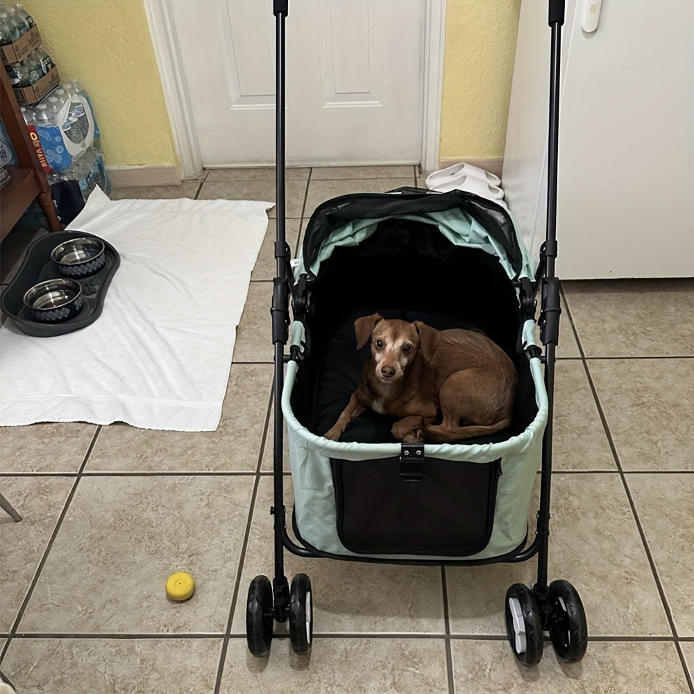 Suitable For Pets Up And Down From The Ground Lower Rectangular Pet Car, Cat And Dog Cart, Convenient Travel, Sleep At Ease Multi-functional Storage Car, Large Capacity, Black Gray Powder Coffee Blue Green Dark Green Optional