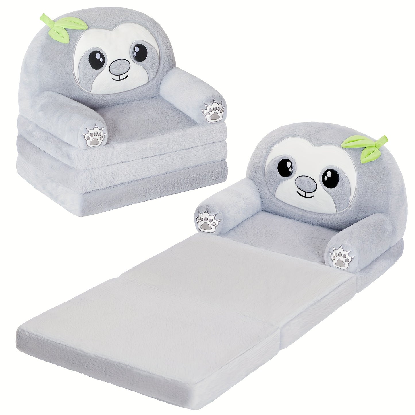 Toddler Plush Chair Foldable Kids Sofa Soft Memory Foam for Reading and Relaxing