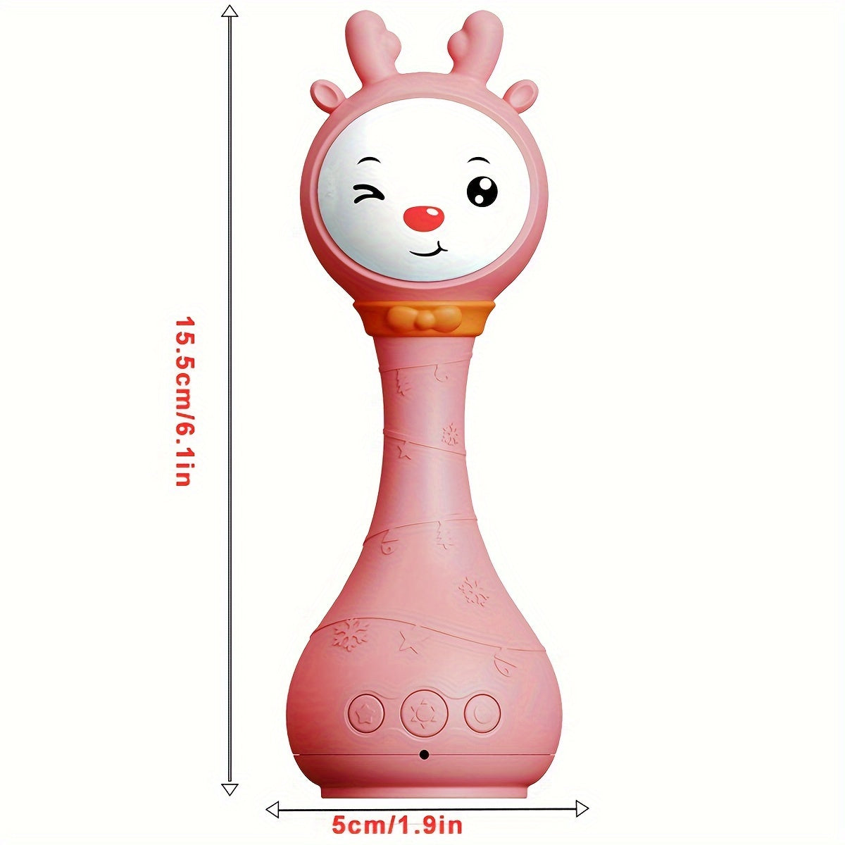 Luminous Musical Rattle Toy for Youngsters with Color Recognition and 9 Colored Cards