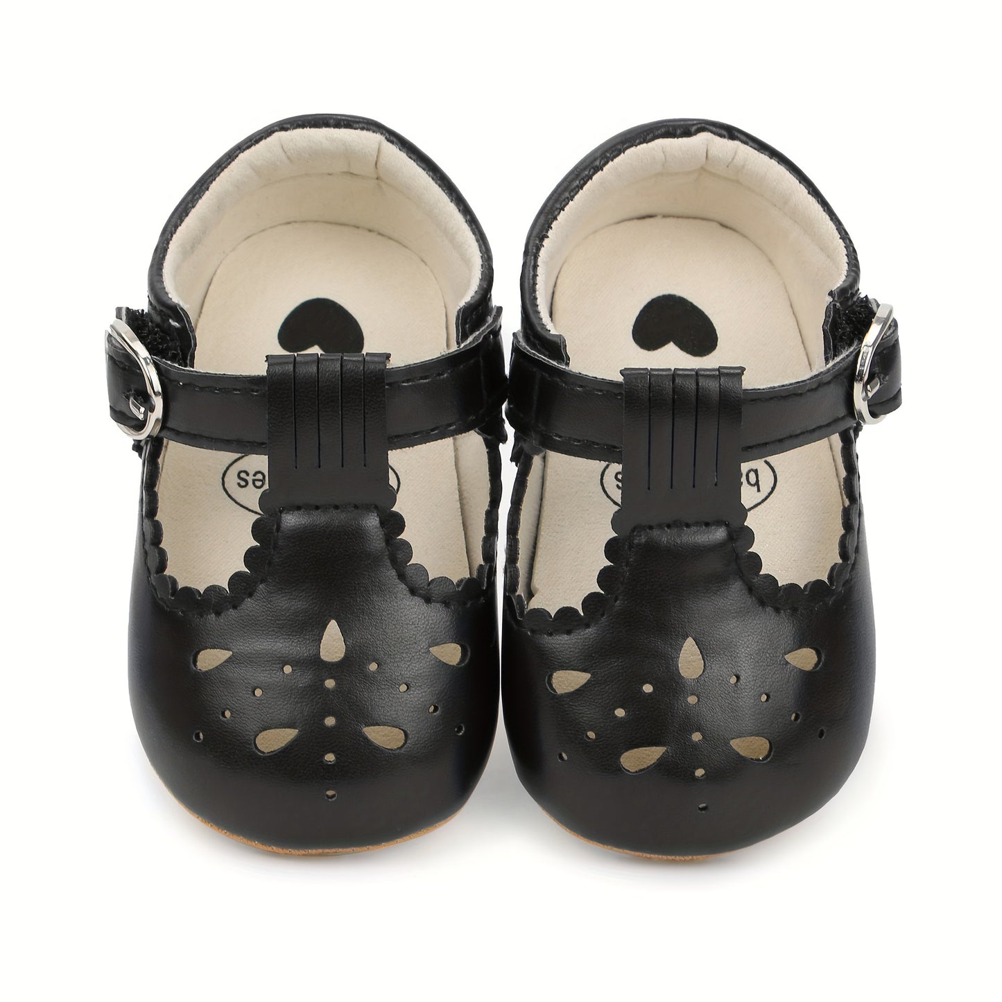 Cute Breathable Mary Jane Shoes For Baby Girls Lightweight Non Slip Soft Sole