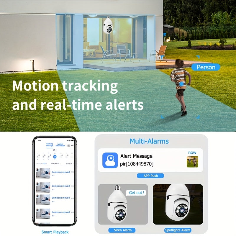 6pcs Wireless Security Cameras with 360 Degree Pan Tilt Two Way Audio Night Vision