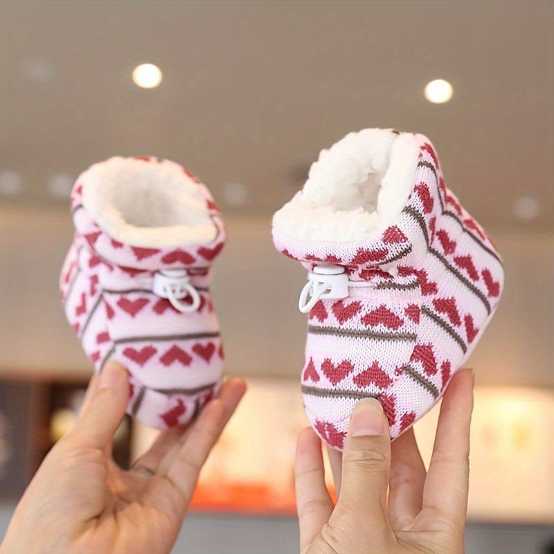Winter Baby Warm Shoes Ankle High Soft Comfortable Walking Shoes for Newborns