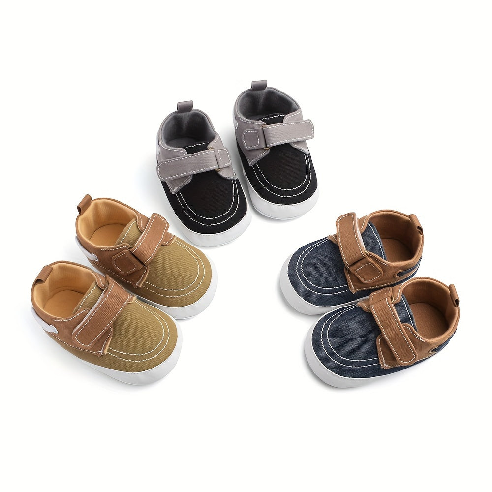 Casual Comfortable Sneakers For Baby Boys, Lightweight Non Slip Walking Shoes For Indoor Outdoor, All Seasons
