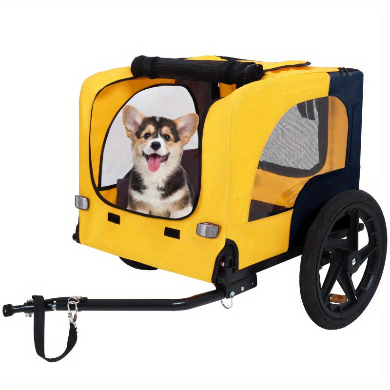 Bike Pulled Pet Trailer For Small And Medium Dogs Compact