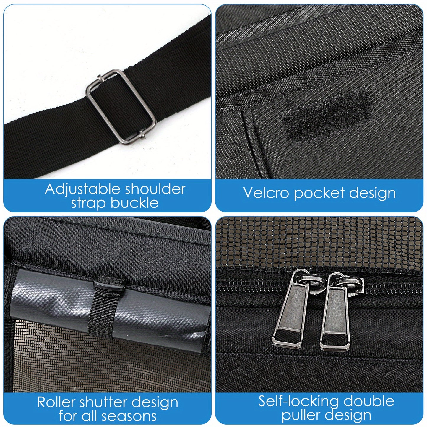 Heavy-Duty Pet Travel Bag with Rolling Wheels - Expandable Carrier, Scratch-Resistant & Foldable Design, Front Zipper Access, Side Pocket - Portable with Extended Handle for Airplane, Car, Vet Visits - Ideal for Cats & Small