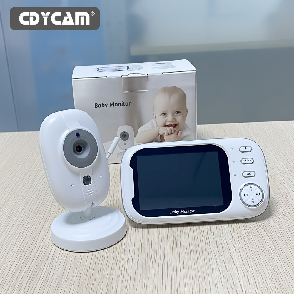 Cdycam Monitor, 3.5 Inch Color LCD Screen, Two Way Audio, IR Night Vision, Digital Zoom, VOX Mode, Room Temperature Display, Long Range