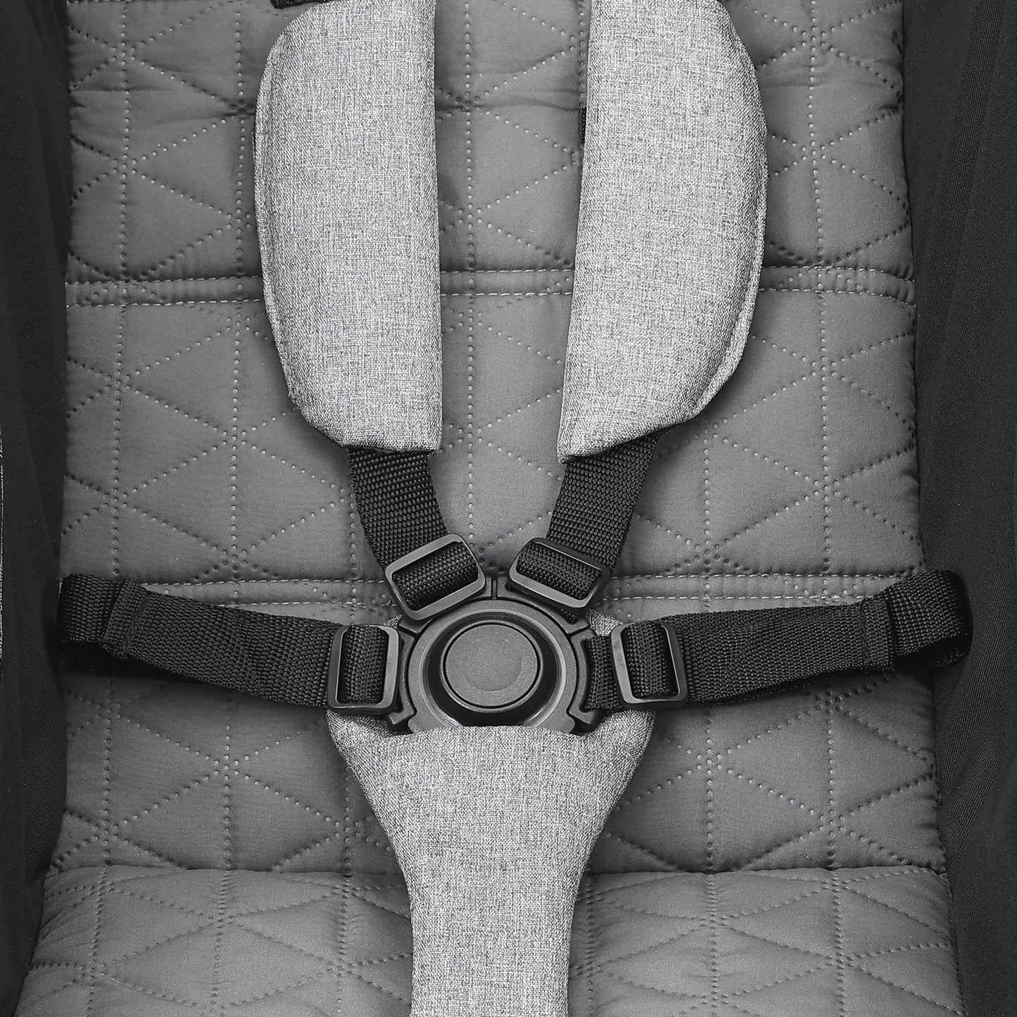 VEvor Dark Grey Standard Stroller - Adjustable Backrest & Footrest, One-Click Fold, Cup Holder - Carry Bag Included