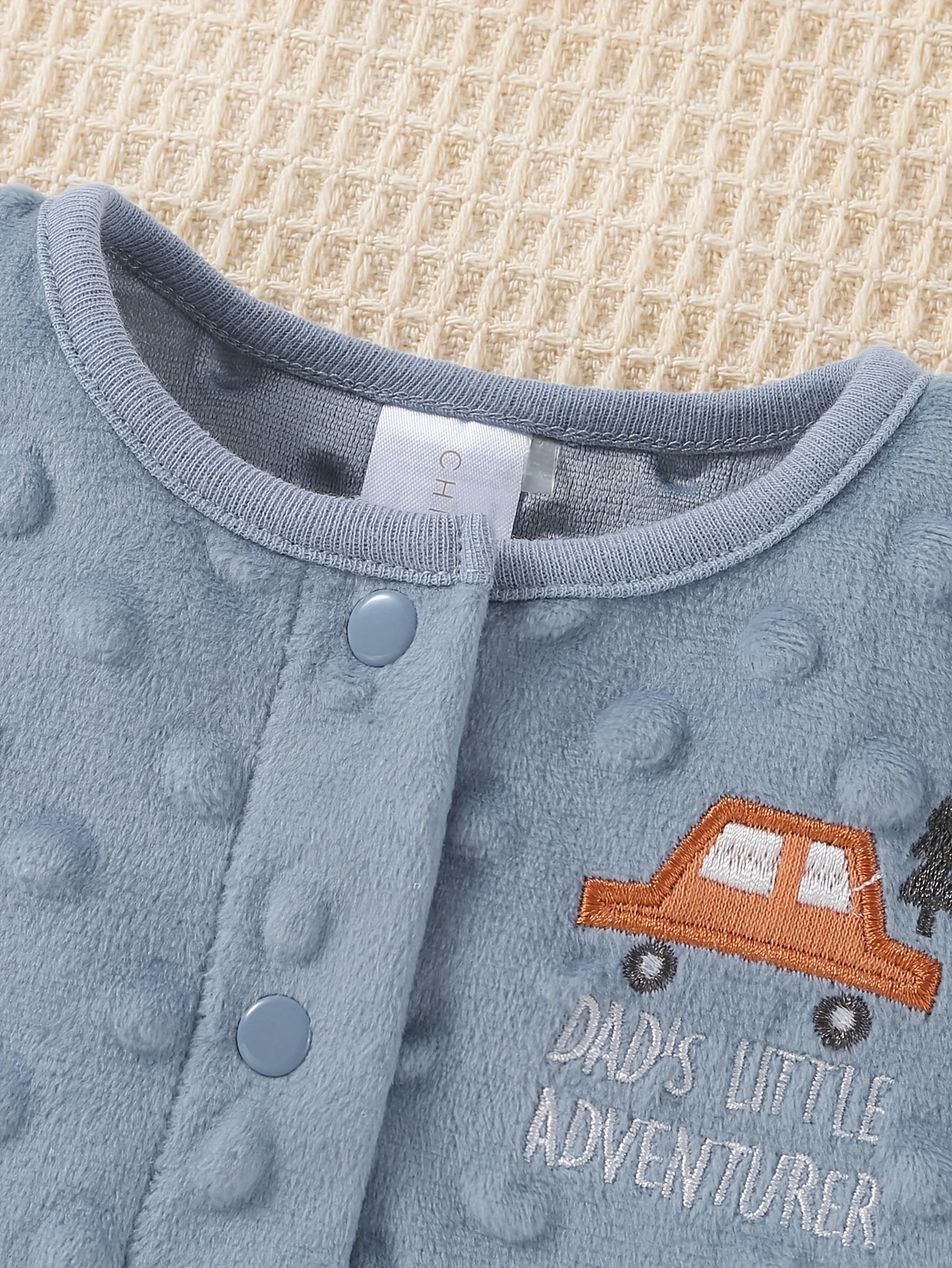 Autumn Winter Baby Jumpsuit 4 Piece Set With Cartoon Car Velvet Hat For Outdoor Play And Halloween Costumes