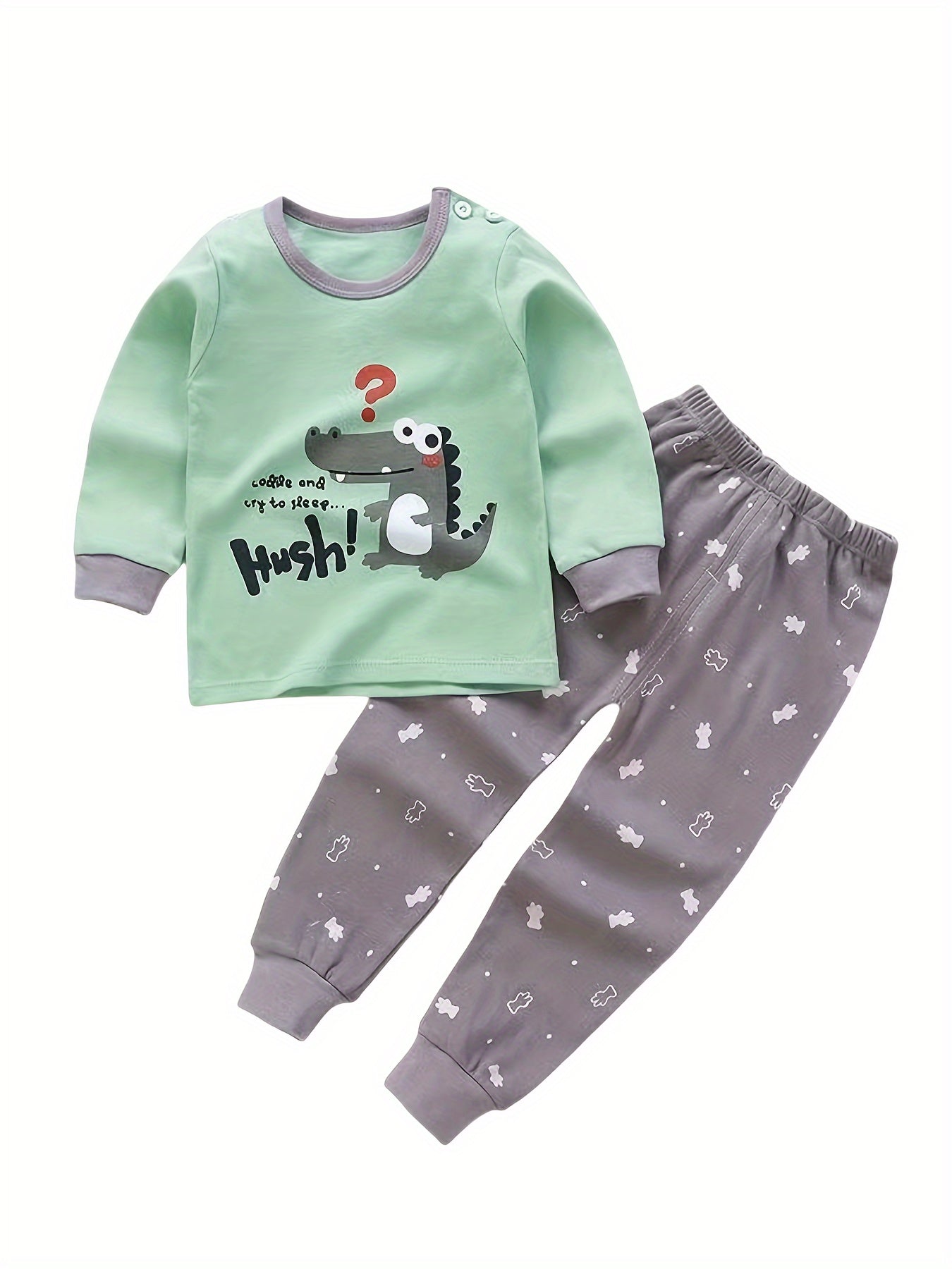 Kids Dinosaur Cotton Suit Set – Soft Breathable Comfort for Autumn and Winter