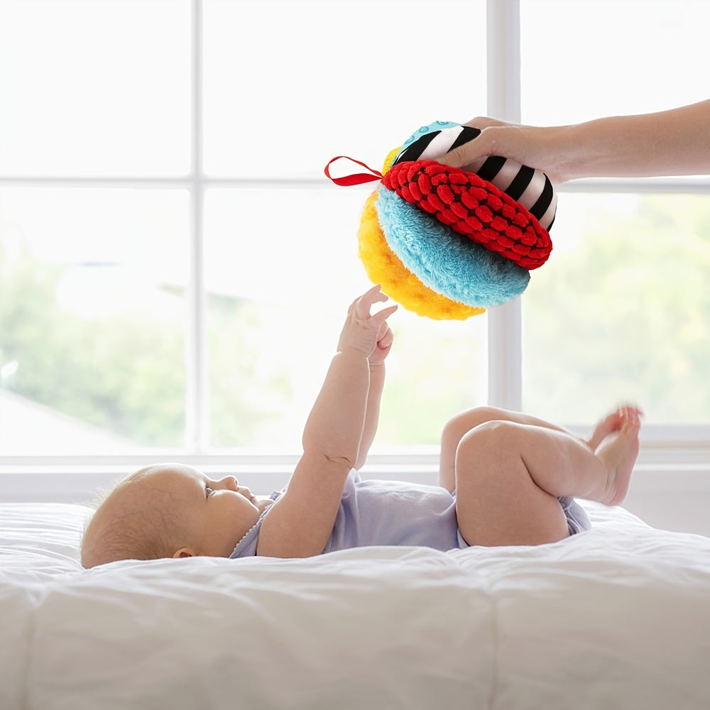8-in-1 Rainbow Sensory Balls for Infants and Toddlers with Tactile Textures and Sounds