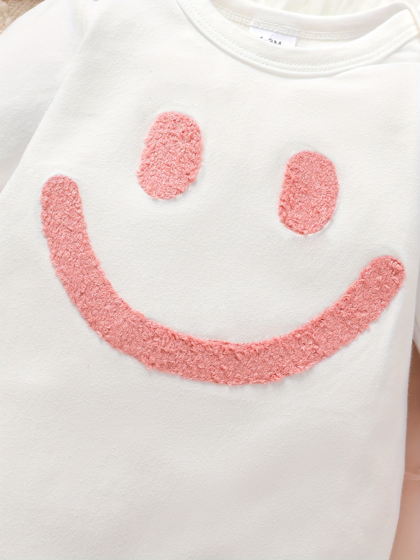 Baby Girl Three Piece Outfit With Teddy Bear Vest Jumpsuit