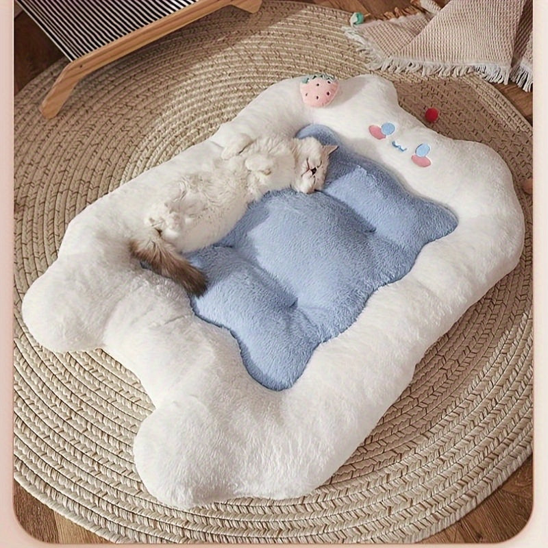 Cozy Cat Bed Nest Pillow Winter Warm Pet Pad for Cats and Small Dogs