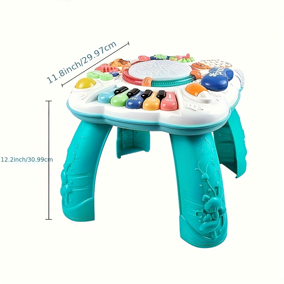 Educational Interactive Musical Play Table for Toddlers Boys and Girls Cognitive Development Activity Center