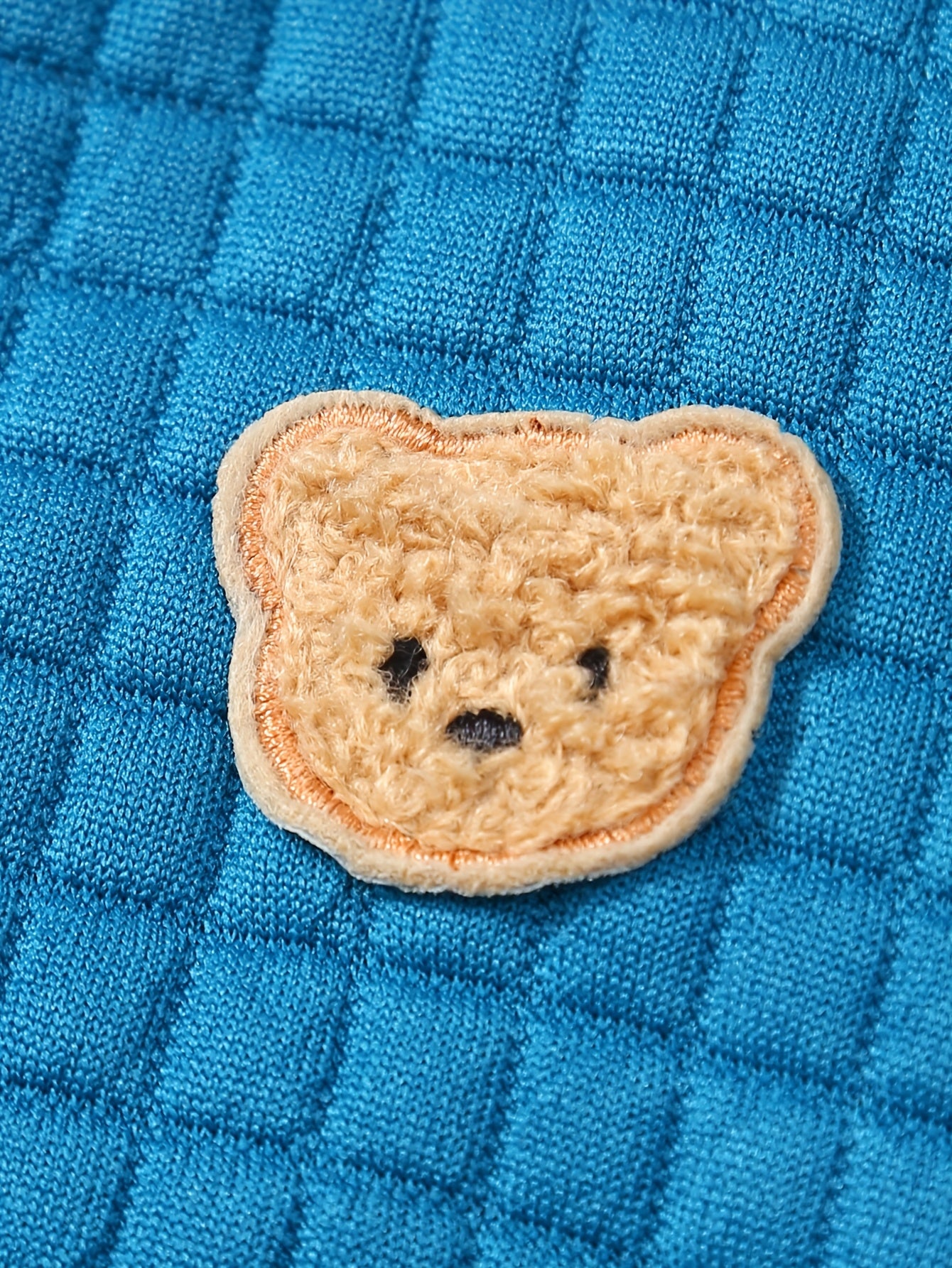 2pcs Baby Boy Pants Set, Teddy Bear Zhangzai Huafu Grid Contrasting Splicing Long Sleeved Shirt+mother's Boy Letter Embroidery Contrasting Pants Set, Newborn Autumn And Winter Cute Clothing, Perfect for Outdoor