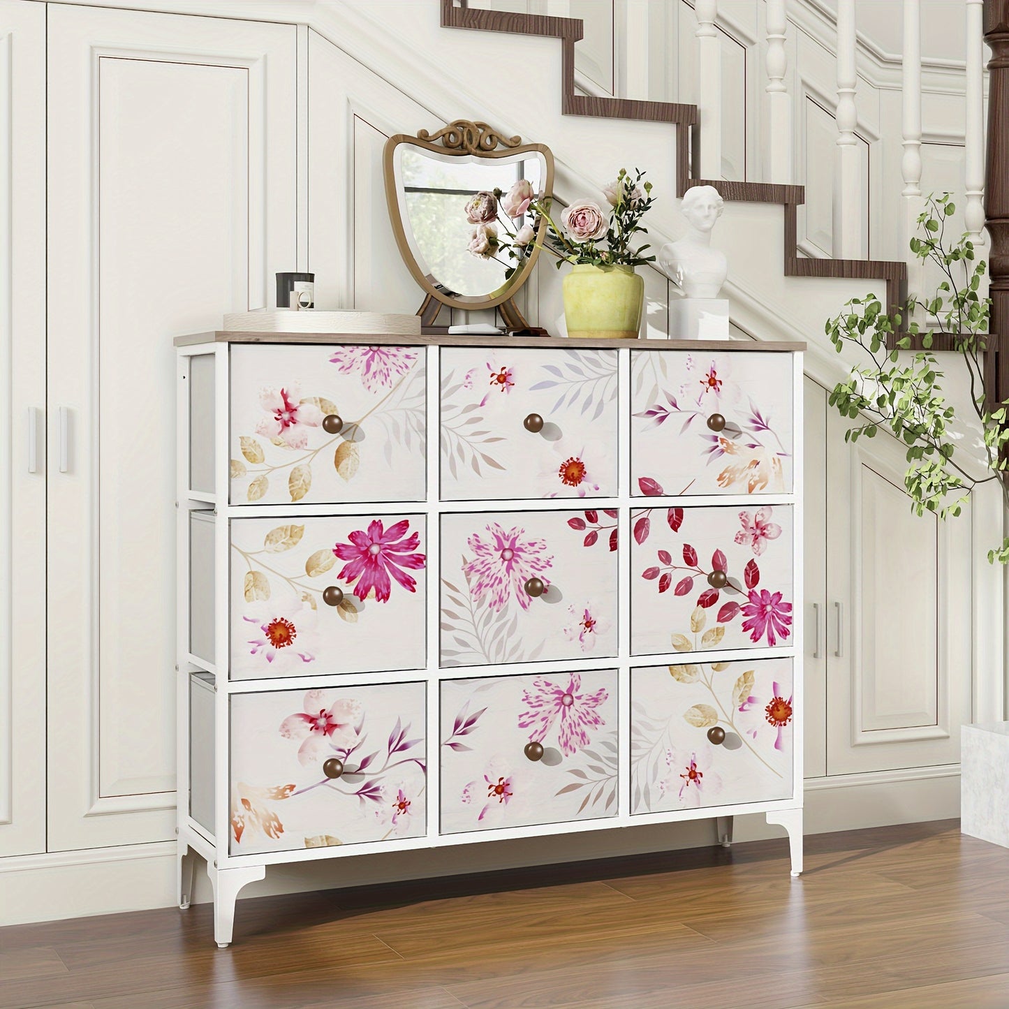 Modern 9 Drawer Dresser for Bedroom and Living Room Stylish Storage Solution