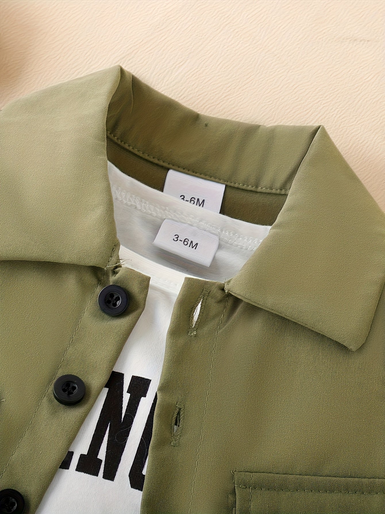 Boys' Summer New Casual Cargo Green Top & White T-Shirt & Versatile Green Shorts Three-Piece Set, for Outdoor, Perfect for Outdoor