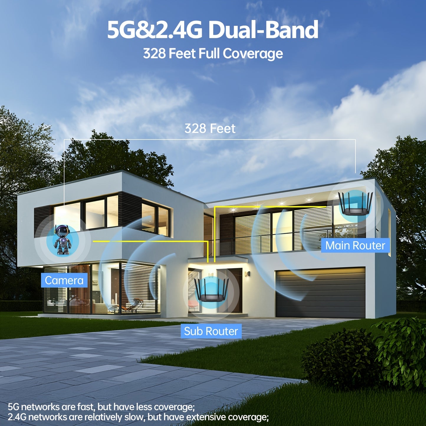 4MP HD Indoor Camera with 360 Degree Night Vision and Two Way Audio for Pets and Babies