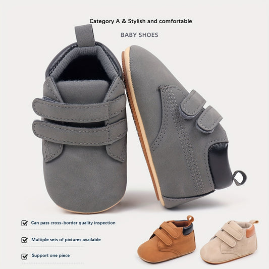 Infant Baby Boys Girls Sneakers Solid Color Soft Sole Flat Shoes Prewalker Anti-Slip Shoes First Walker Shoes