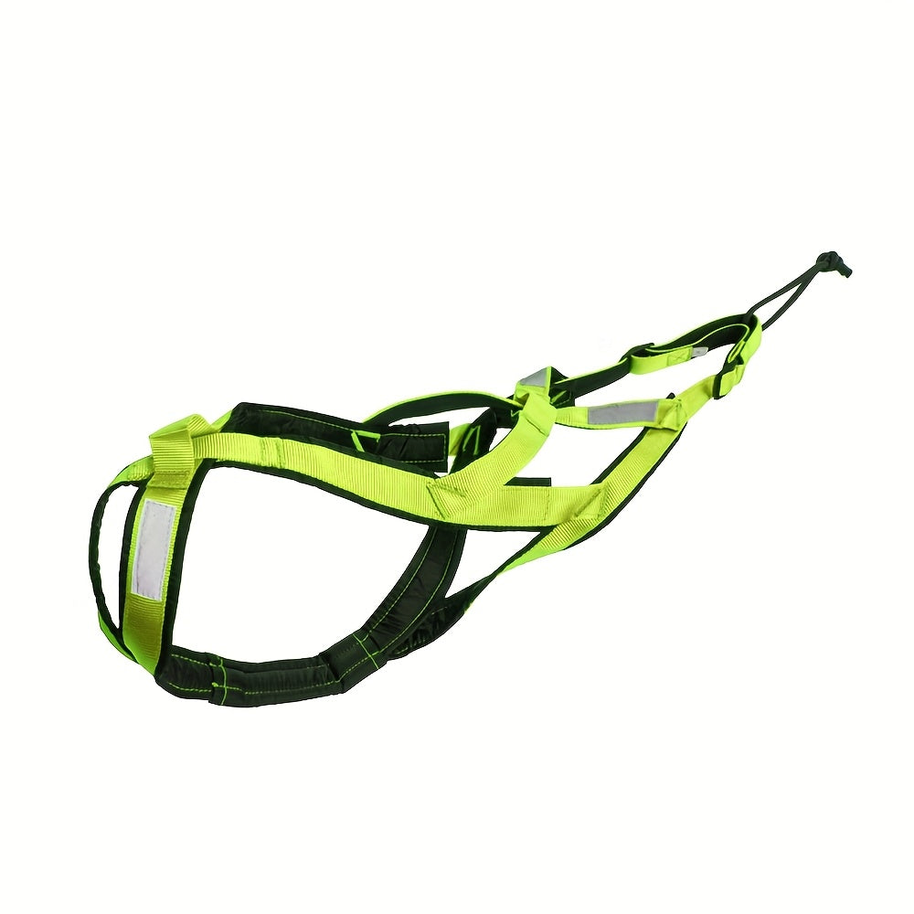 Adjustable Dog Snowboard Harness For Large Dogs, Reflective Dog Chest Strap With Snowmobile Attachment, Durable Dog Walking Belt For Winter Adventures - For Large Breed Dogs - Winter Season -  For Snowboarding, Snowmobiling &