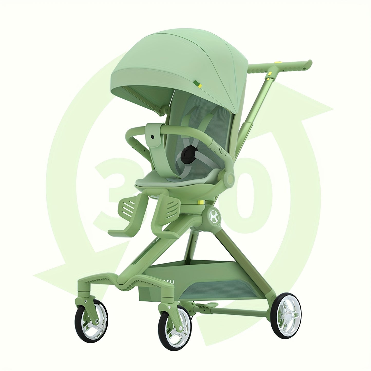 Hashow Travel Stroller Mini ELF 2 Ultra Compact 360 Degree Reversible Lightweight Stroller