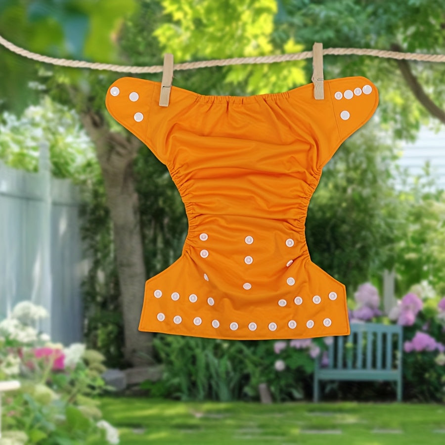 8pcs Washable Cloth Diapers Set for Newborn to 3 Years Adjustable Reusable Baby Essentials