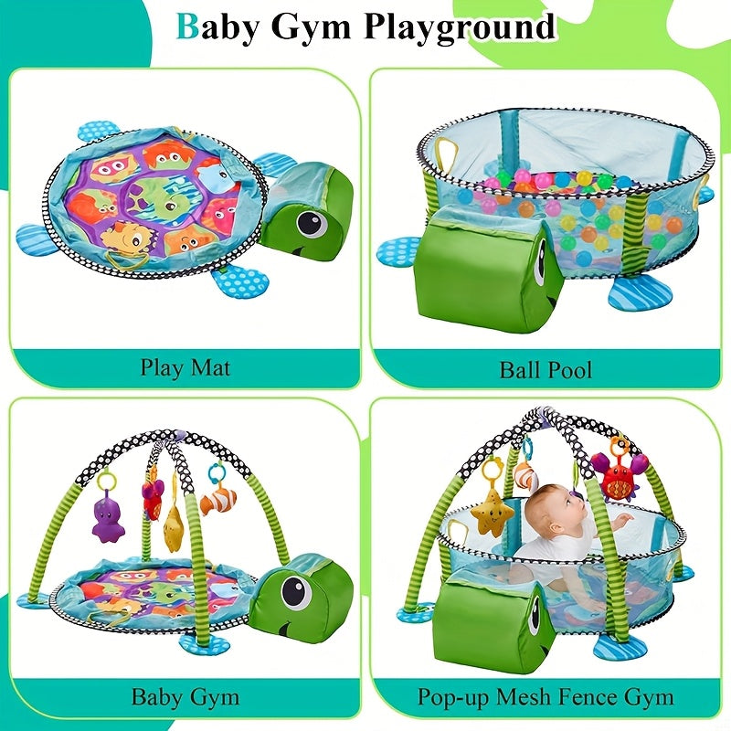 8-in-1 Youngsters Gym Play Mat with Toys for Sensory Development in Lion Design