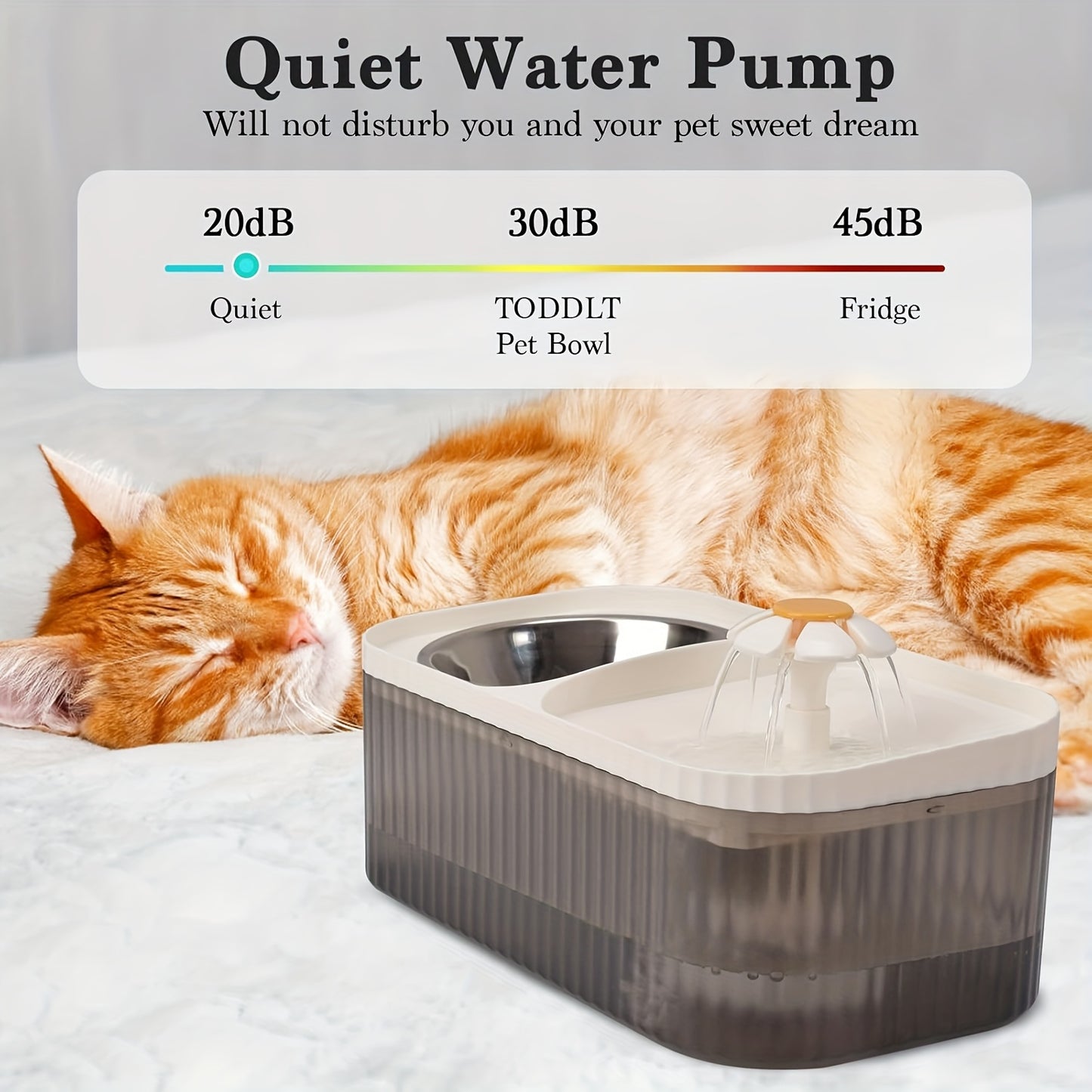 Automatic Pet Feeder And Water Dispenser For Cats And Small Dogs Stainless Steel Design