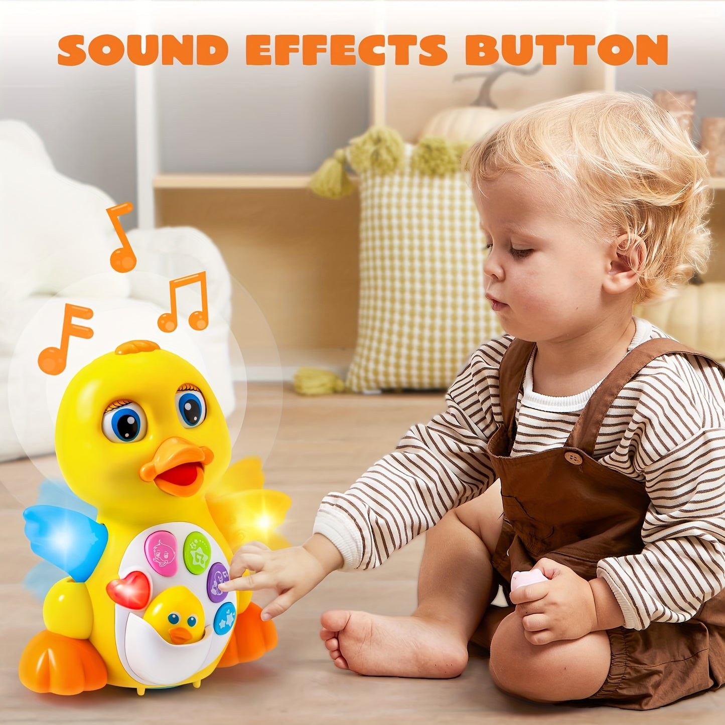 Musical Duck Toy For Toddlers With Lights And Sounds Dancing Walking Learning Fun