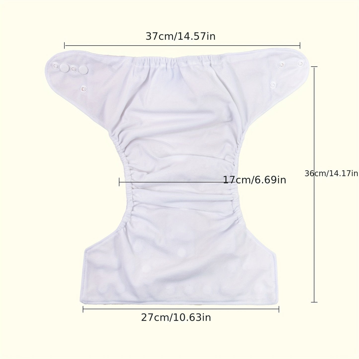 8pcs Washable Cloth Diapers Set for Newborn to 3 Years Adjustable Reusable Baby Essentials