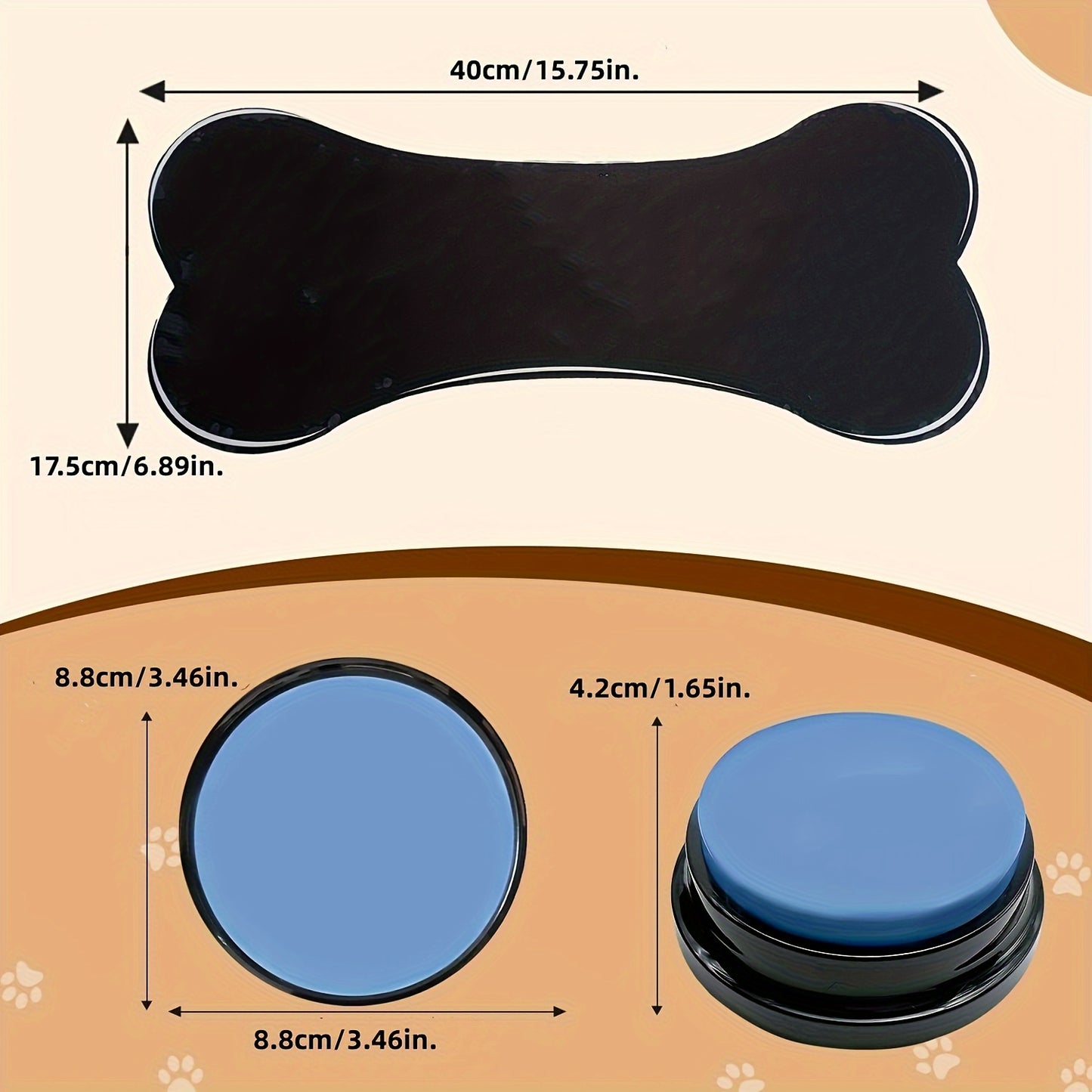 Dog Talking Button 6 Command Training Device for Easy Pet Communication and Training